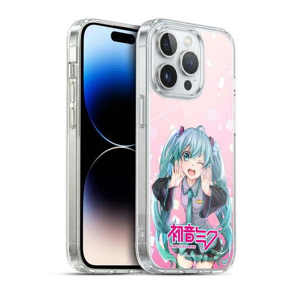 Hatsune Miku Graphics Wink Soft Gel Case for Apple iPhone 14 Pro & MagSafe
