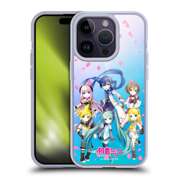 Hatsune Miku Virtual Singers Sakura Soft Gel Case for Apple iPhone 14 Pro