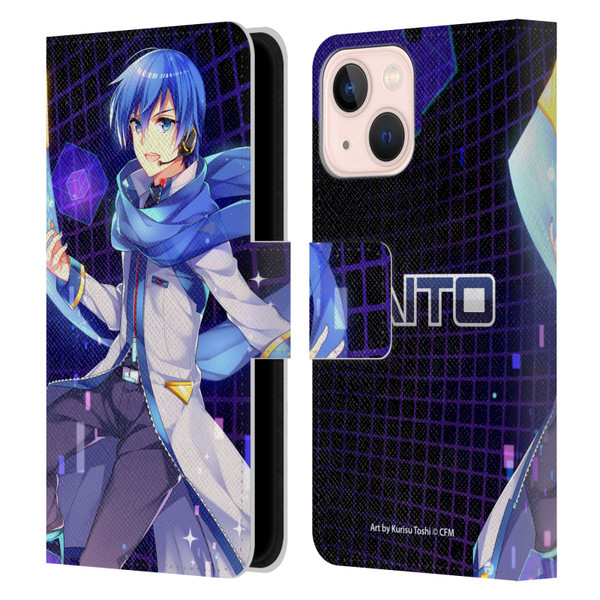 Hatsune Miku Characters Kaito Leather Book Wallet Case Cover For Apple iPhone 13 Mini