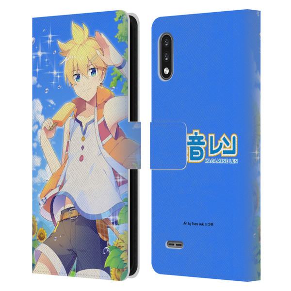 Hatsune Miku Characters Kagamine Len Leather Book Wallet Case Cover For LG K22