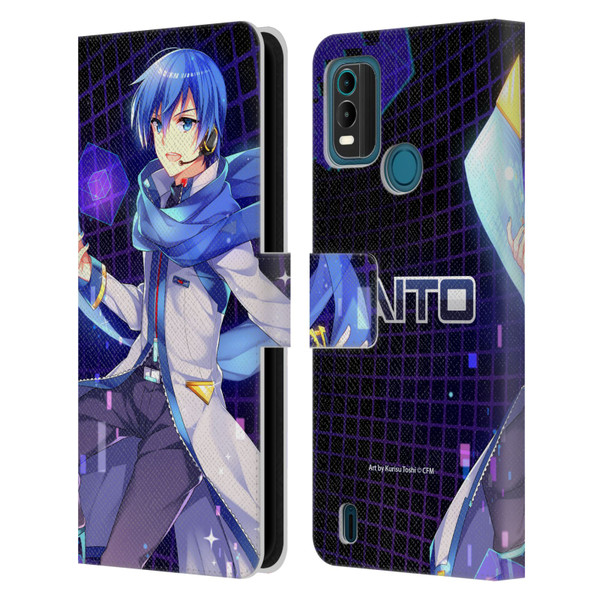 Hatsune Miku Characters Kaito Leather Book Wallet Case Cover For Nokia G11 Plus