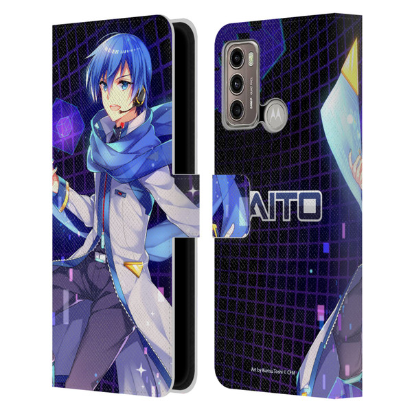 Hatsune Miku Characters Kaito Leather Book Wallet Case Cover For Motorola Moto G60 / Moto G40 Fusion