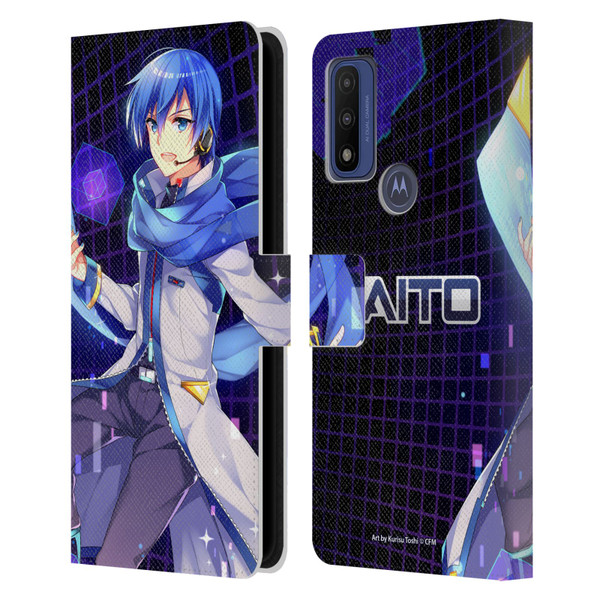Hatsune Miku Characters Kaito Leather Book Wallet Case Cover For Motorola G Pure