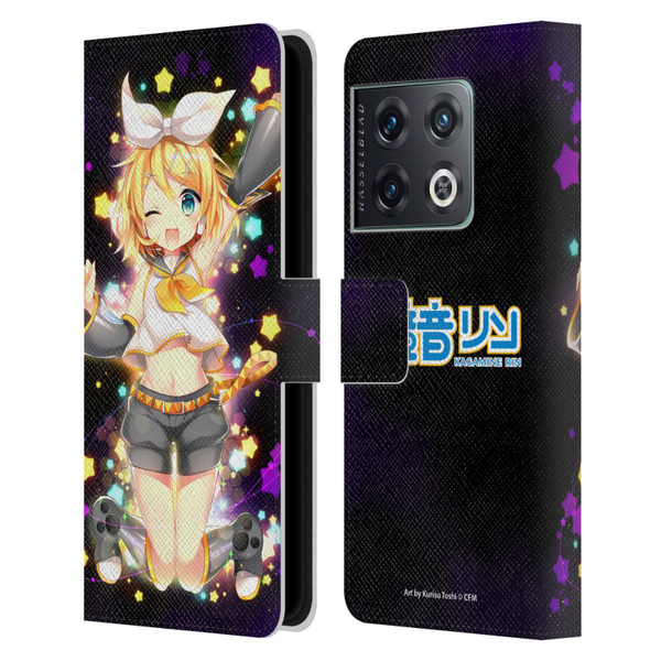 Hatsune Miku Characters Kagamine Rin Leather Book Wallet Case Cover For OnePlus 10 Pro