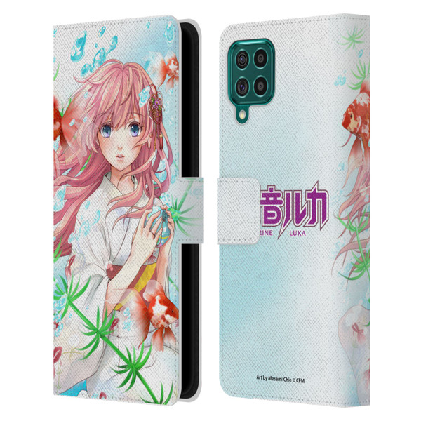 Hatsune Miku Characters Megurine Luka Leather Book Wallet Case Cover For Samsung Galaxy F62 (2021)