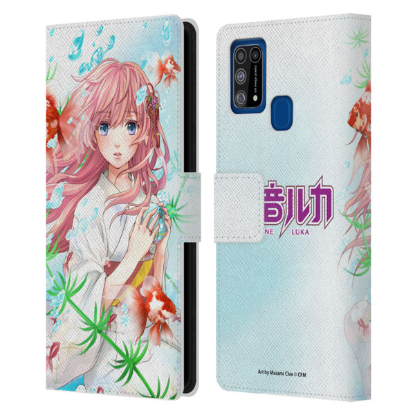 Hatsune Miku Characters Megurine Luka Leather Book Wallet Case Cover For Samsung Galaxy M31 (2020)