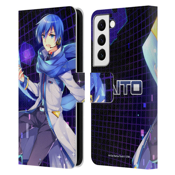 Hatsune Miku Characters Kaito Leather Book Wallet Case Cover For Samsung Galaxy S22 5G