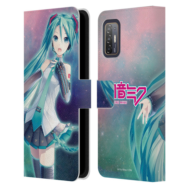 Hatsune Miku Graphics Nebula Leather Book Wallet Case Cover For HTC Desire 21 Pro 5G