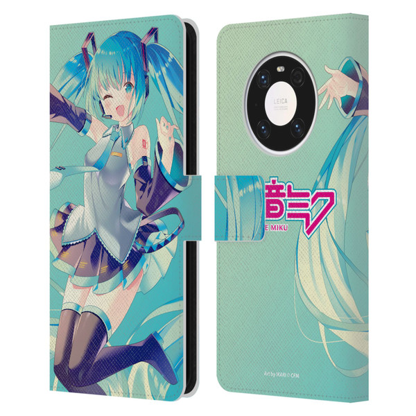Hatsune Miku Graphics Sing Leather Book Wallet Case Cover For Huawei Mate 40 Pro 5G
