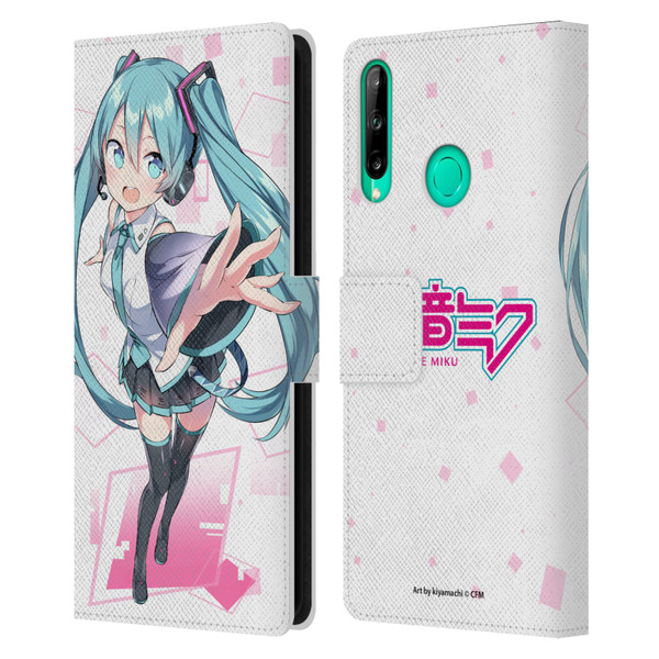 Hatsune Miku Graphics Cute Leather Book Wallet Case Cover For Huawei P40 lite E
