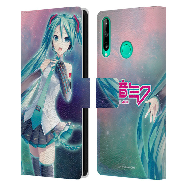Hatsune Miku Graphics Nebula Leather Book Wallet Case Cover For Huawei P40 lite E
