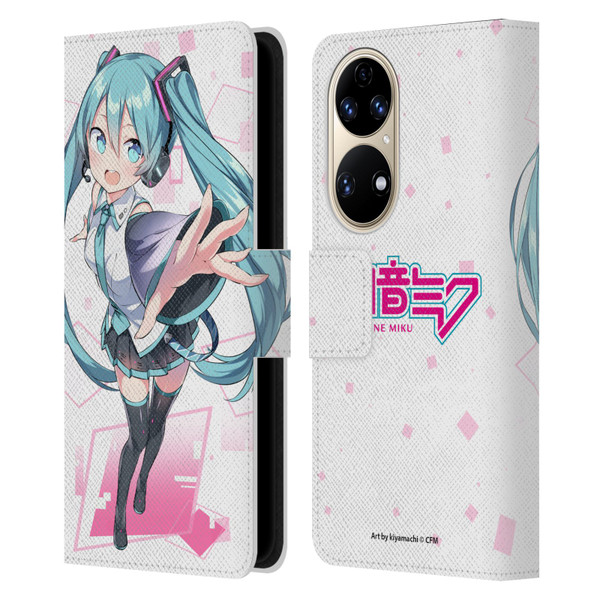 Hatsune Miku Graphics Cute Leather Book Wallet Case Cover For Huawei P50