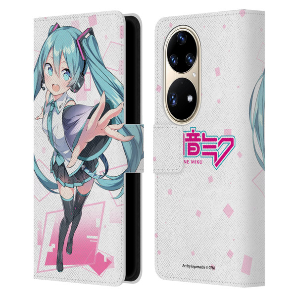 Hatsune Miku Graphics Cute Leather Book Wallet Case Cover For Huawei P50 Pro