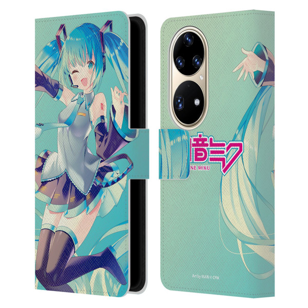Hatsune Miku Graphics Sing Leather Book Wallet Case Cover For Huawei P50 Pro