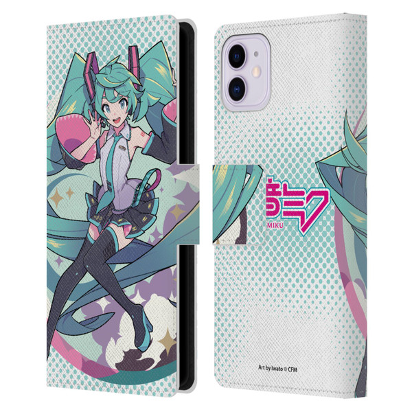 Hatsune Miku Graphics Pastels Leather Book Wallet Case Cover For Apple iPhone 11