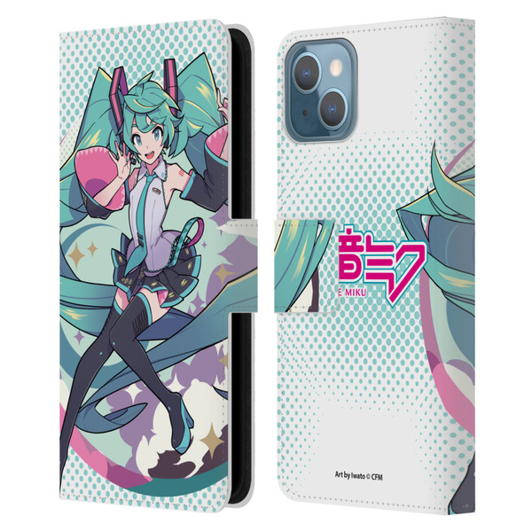 Hatsune Miku Graphics Pastels Leather Book Wallet Case Cover For Apple iPhone 13