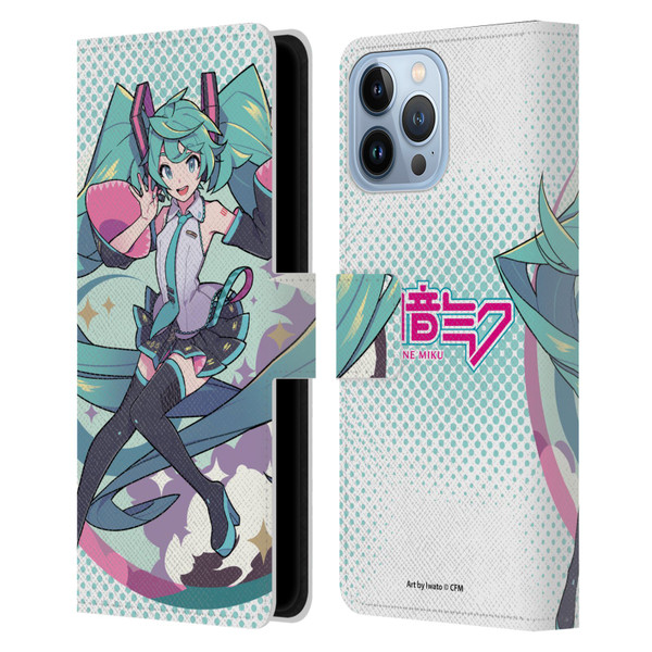 Hatsune Miku Graphics Pastels Leather Book Wallet Case Cover For Apple iPhone 13 Pro Max