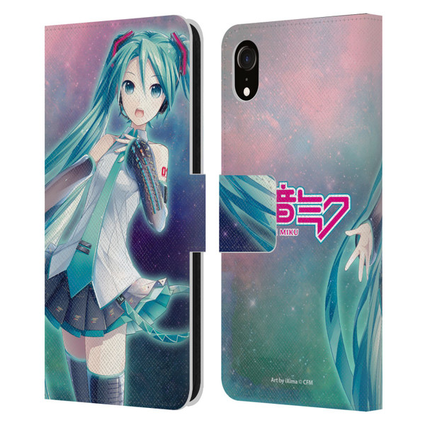 Hatsune Miku Graphics Nebula Leather Book Wallet Case Cover For Apple iPhone XR