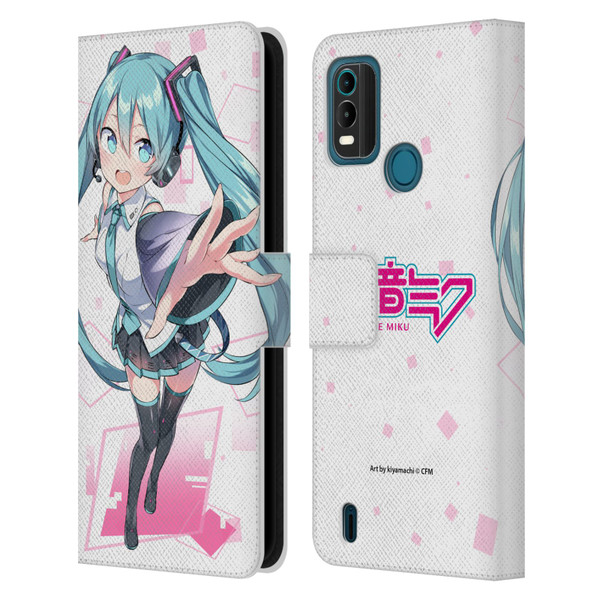 Hatsune Miku Graphics Cute Leather Book Wallet Case Cover For Nokia G11 Plus
