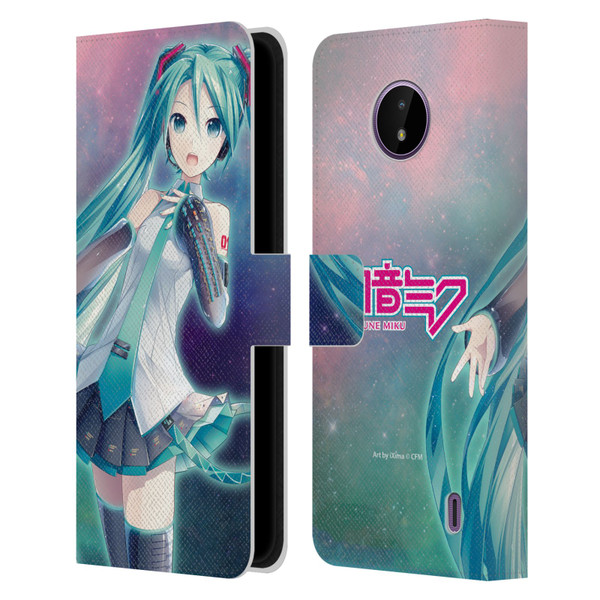 Hatsune Miku Graphics Nebula Leather Book Wallet Case Cover For Nokia C10 / C20