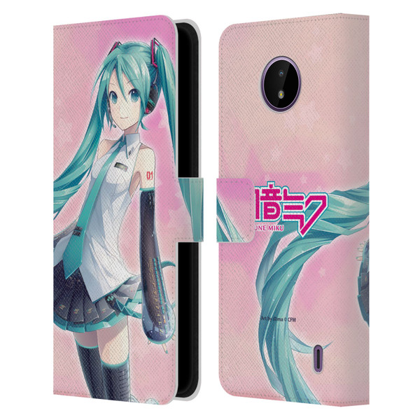 Hatsune Miku Graphics Star Leather Book Wallet Case Cover For Nokia C10 / C20