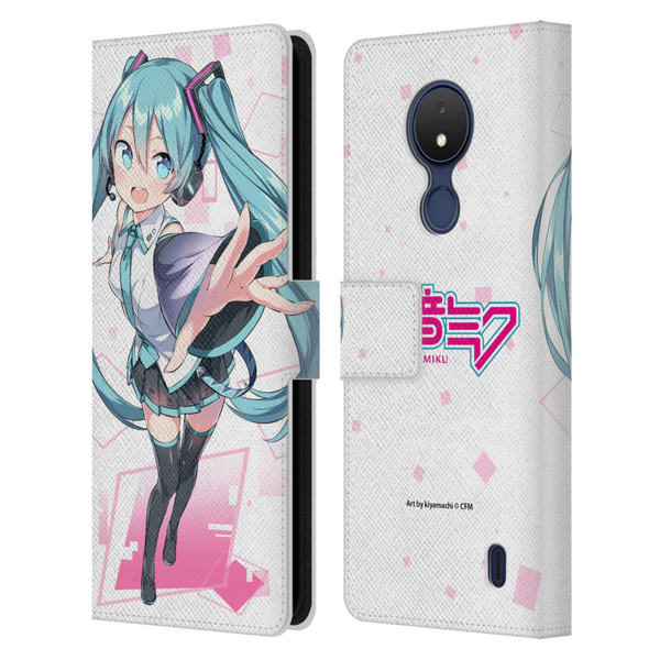 Hatsune Miku Graphics Cute Leather Book Wallet Case Cover For Nokia C21
