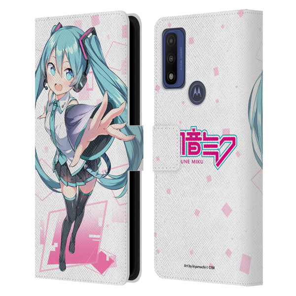 Hatsune Miku Graphics Cute Leather Book Wallet Case Cover For Motorola G Pure