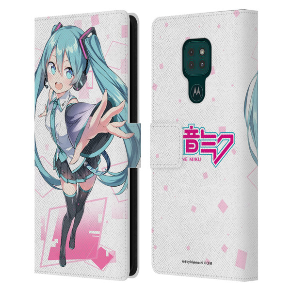 Hatsune Miku Graphics Cute Leather Book Wallet Case Cover For Motorola Moto G9 Play