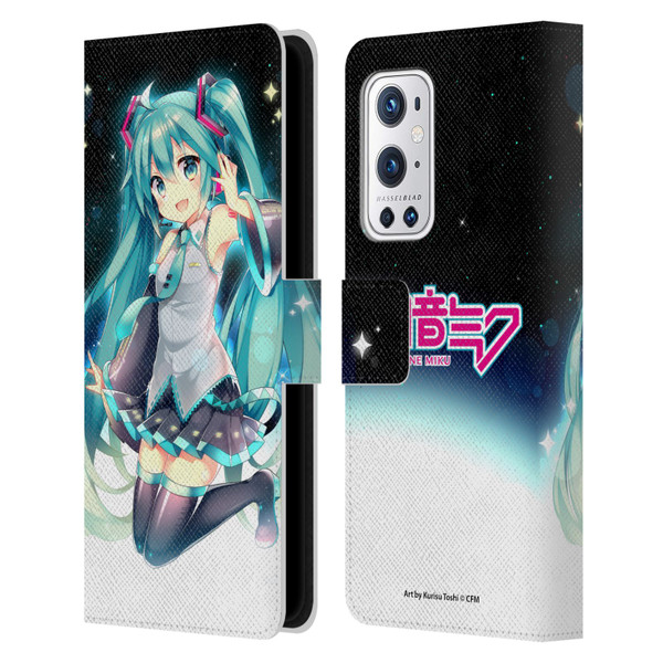 Hatsune Miku Graphics Night Sky Leather Book Wallet Case Cover For OnePlus 9 Pro