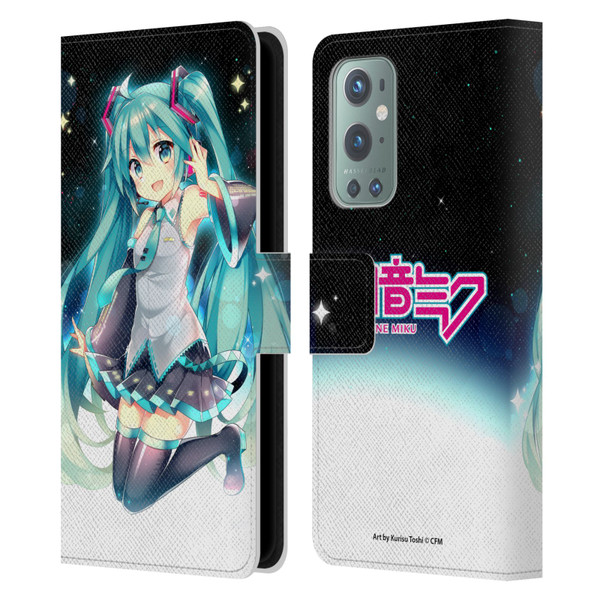 Hatsune Miku Graphics Night Sky Leather Book Wallet Case Cover For OnePlus 9