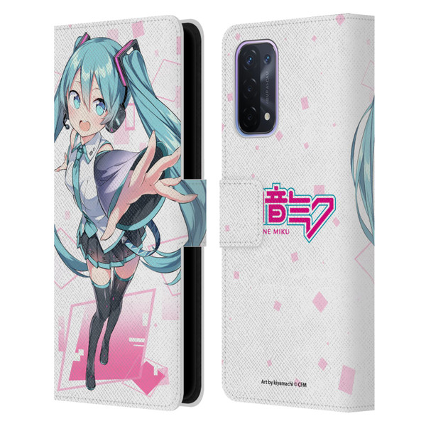 Hatsune Miku Graphics Cute Leather Book Wallet Case Cover For OPPO A54 5G