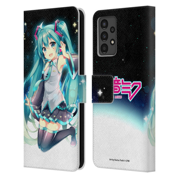 Hatsune Miku Graphics Night Sky Leather Book Wallet Case Cover For Samsung Galaxy A13 (2022)