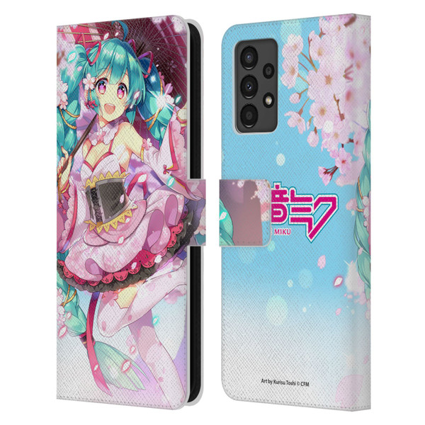 Hatsune Miku Graphics Sakura Leather Book Wallet Case Cover For Samsung Galaxy A13 (2022)