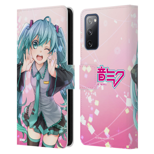 Hatsune Miku Graphics Wink Leather Book Wallet Case Cover For Samsung Galaxy S20 FE / 5G