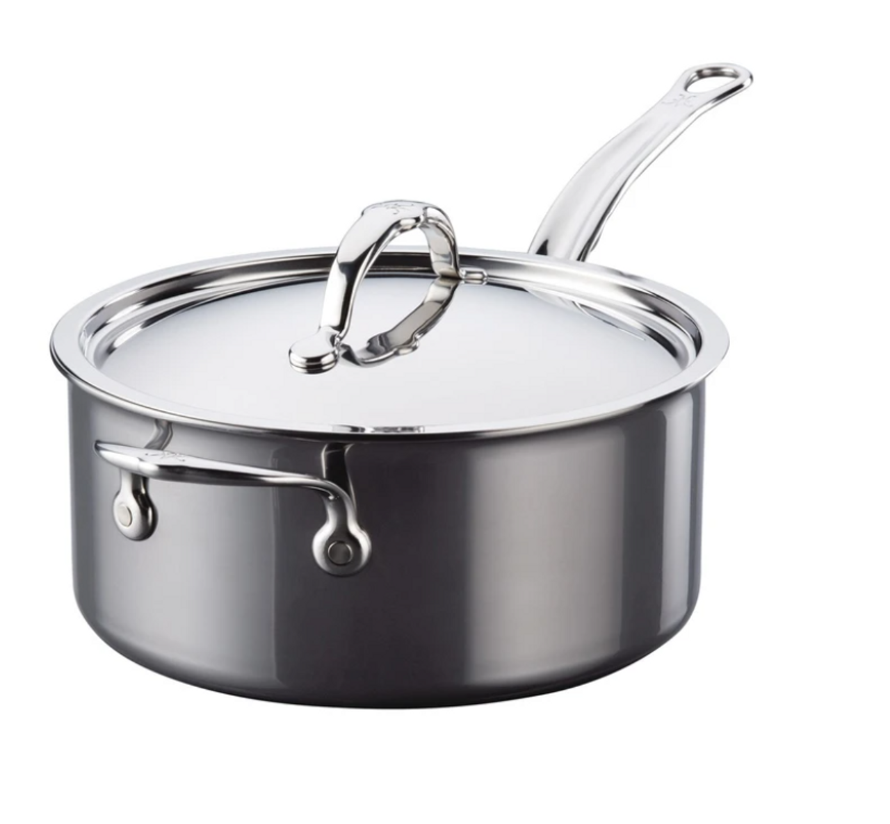 4-quart Covered Stainless Steel Saucepan