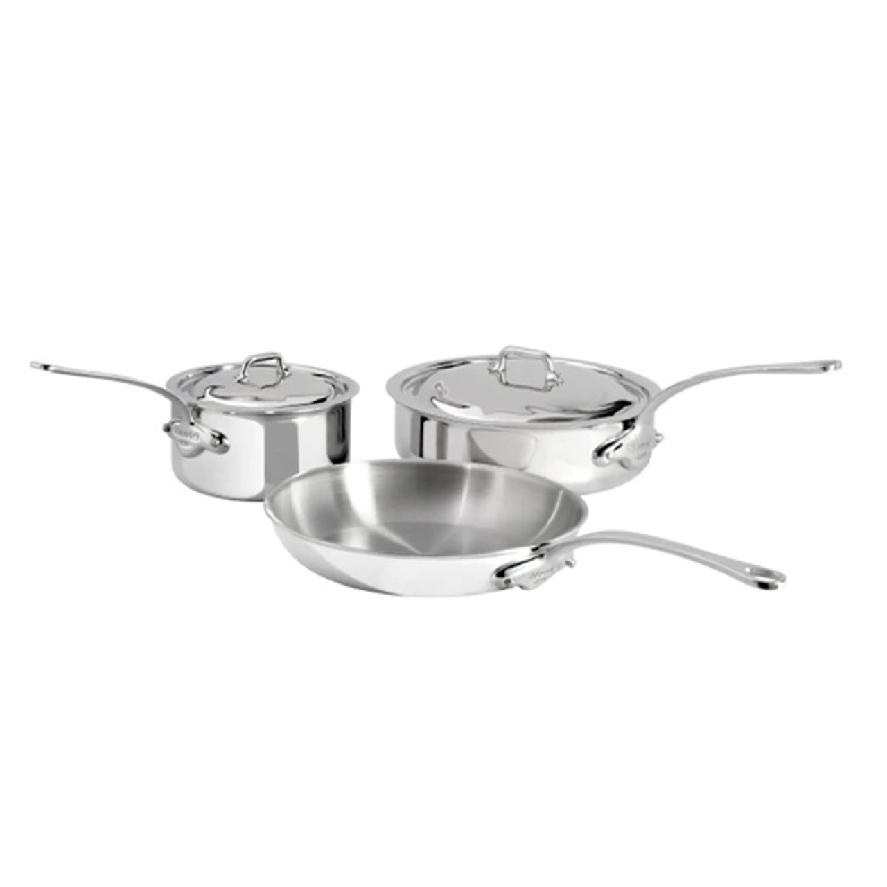 Mauviel 1830 M'Cook 5-Ply 5-Piece Cookware Set With Cast Stainless Steel  Handles