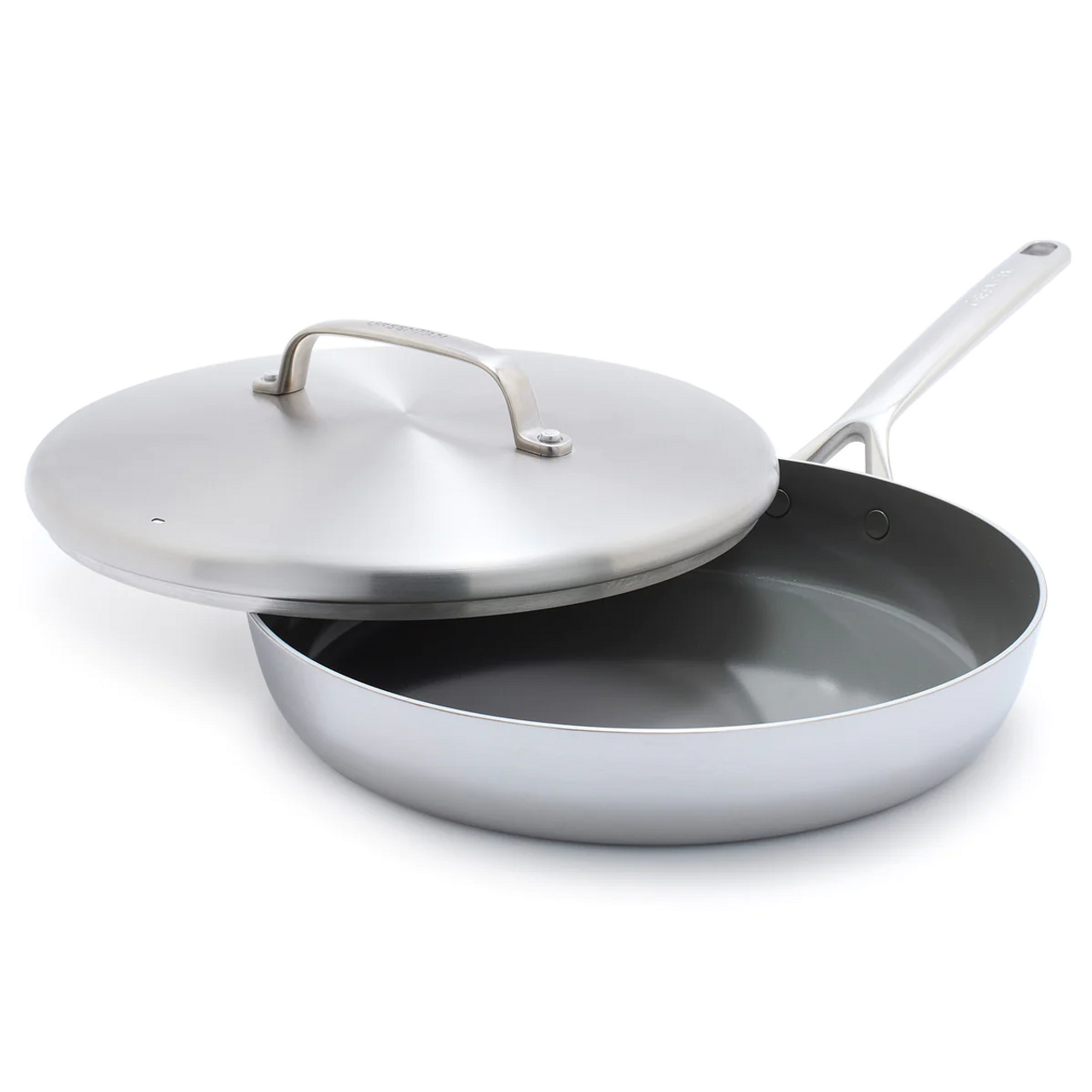 GP5 Stainless Steel 12 Frypan with Lid | Mirror Handles