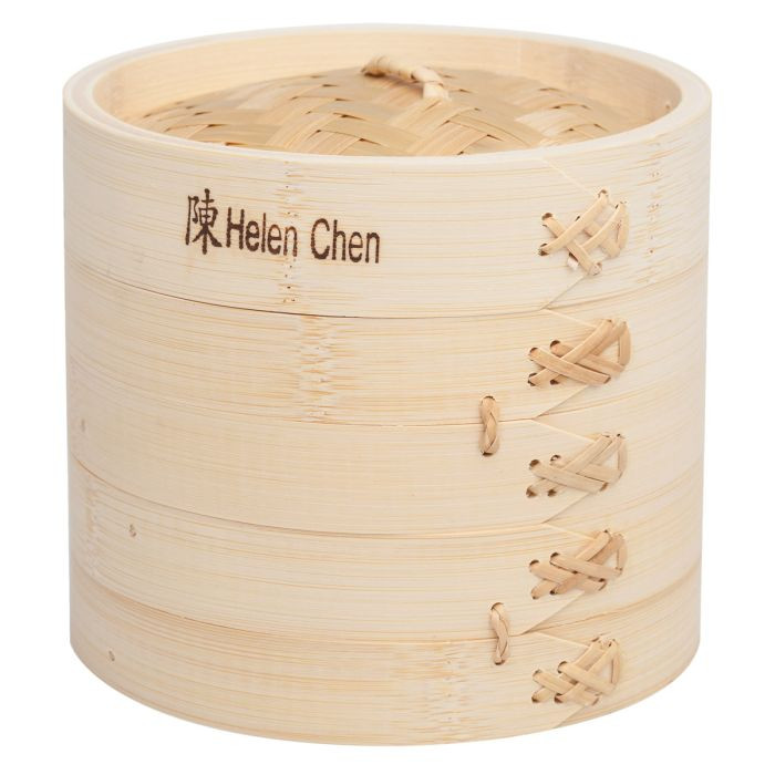 Helen's Asian Kitchen 6" Bamboo Steamer - Thumbnail 4