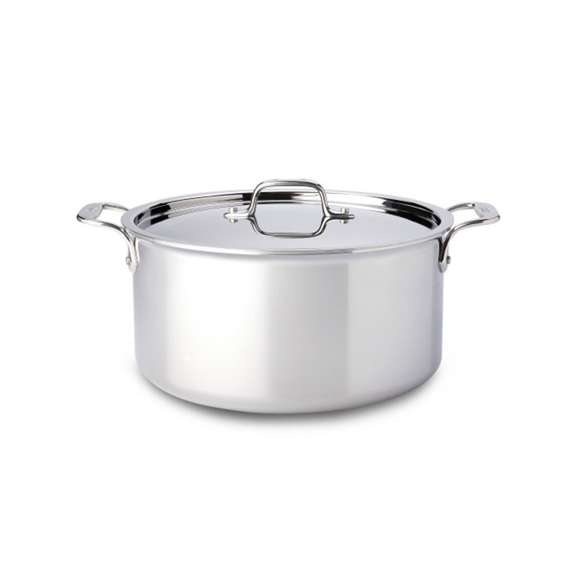 All-Clad オールクラッド　ステンレス・ストックポット　寸銅鍋 All-Clad D3 Stainless Steel 8 qt. Covered Stockpot - Cooks of