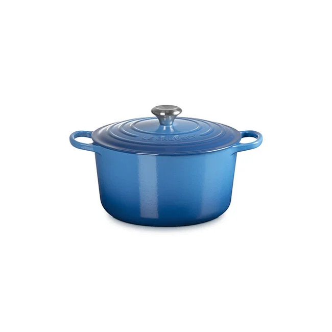LE CREUSET 青いローフパン 28cm Le Creuset Signature Round 6.5 qt. Deep Oven - Cooks of Crocus Hill