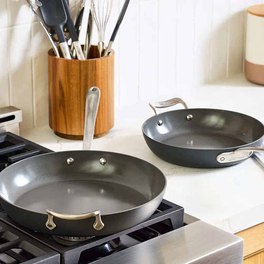 All-Clad HA1 Ceramic Nonstick Fry Pan Set, 10.5