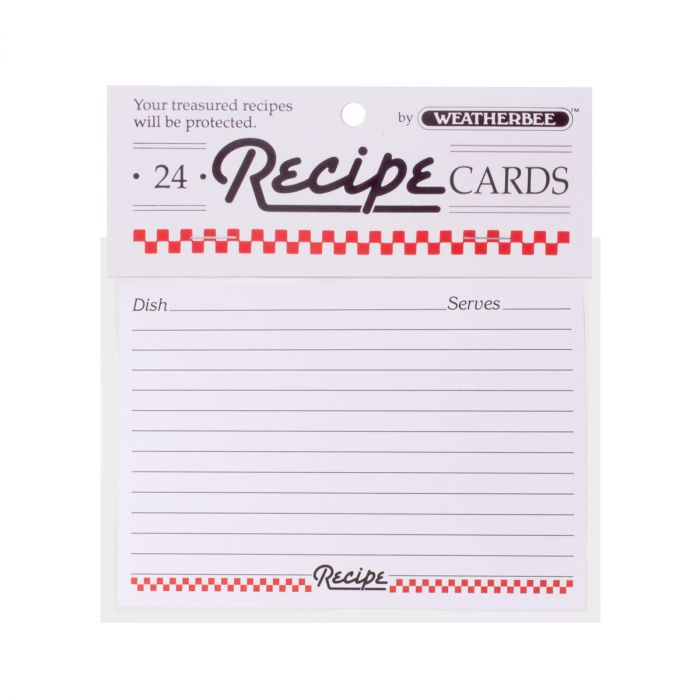 recipe card sleeves 3x5 Recipe Cards - 3