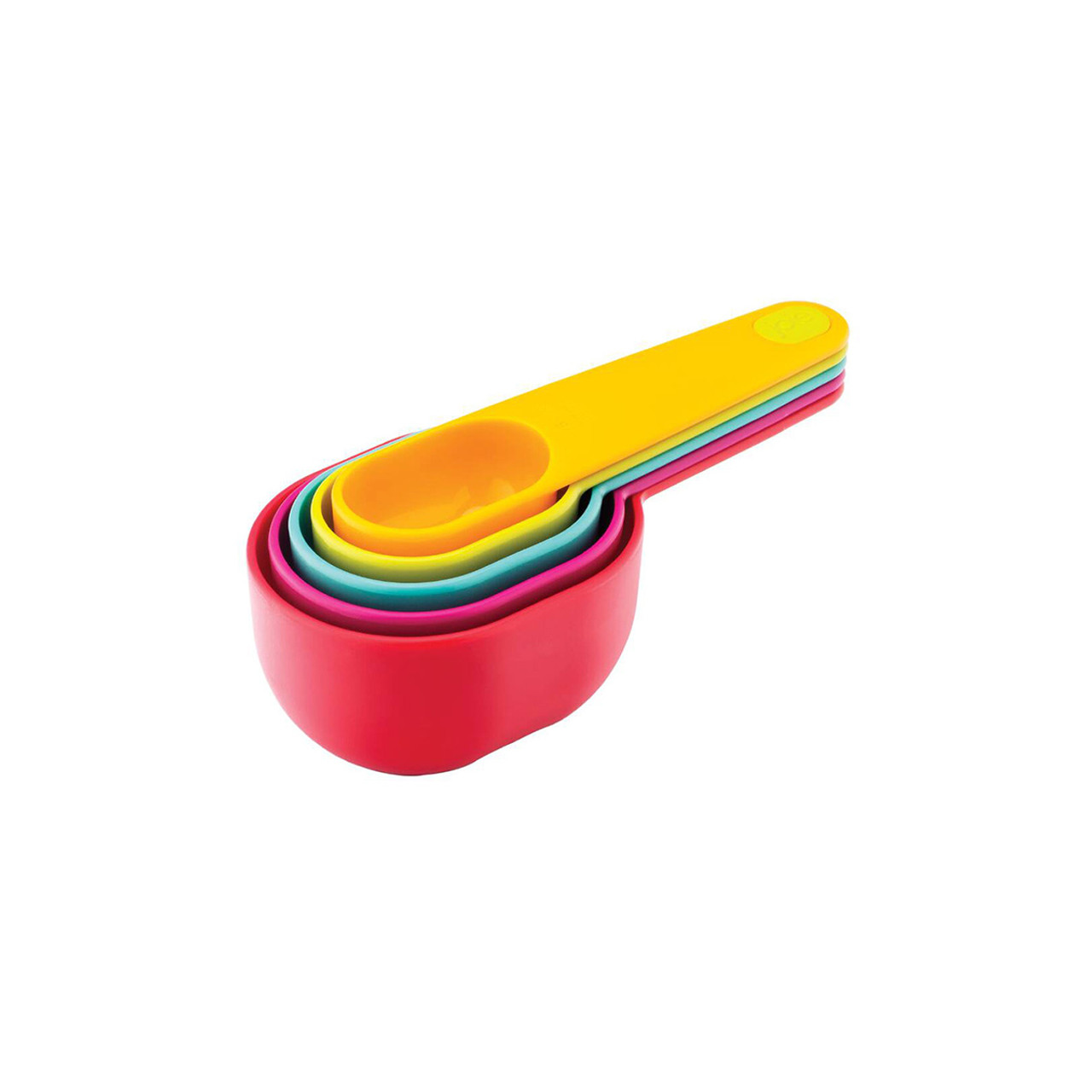 Plastic Measuring Cups and Spoons Set, Mixing Rainbow Colorful Measurement  Cups Spoons Set for Baking and Cooking, Kitchen 5 Measure Cups and 6 Spoons