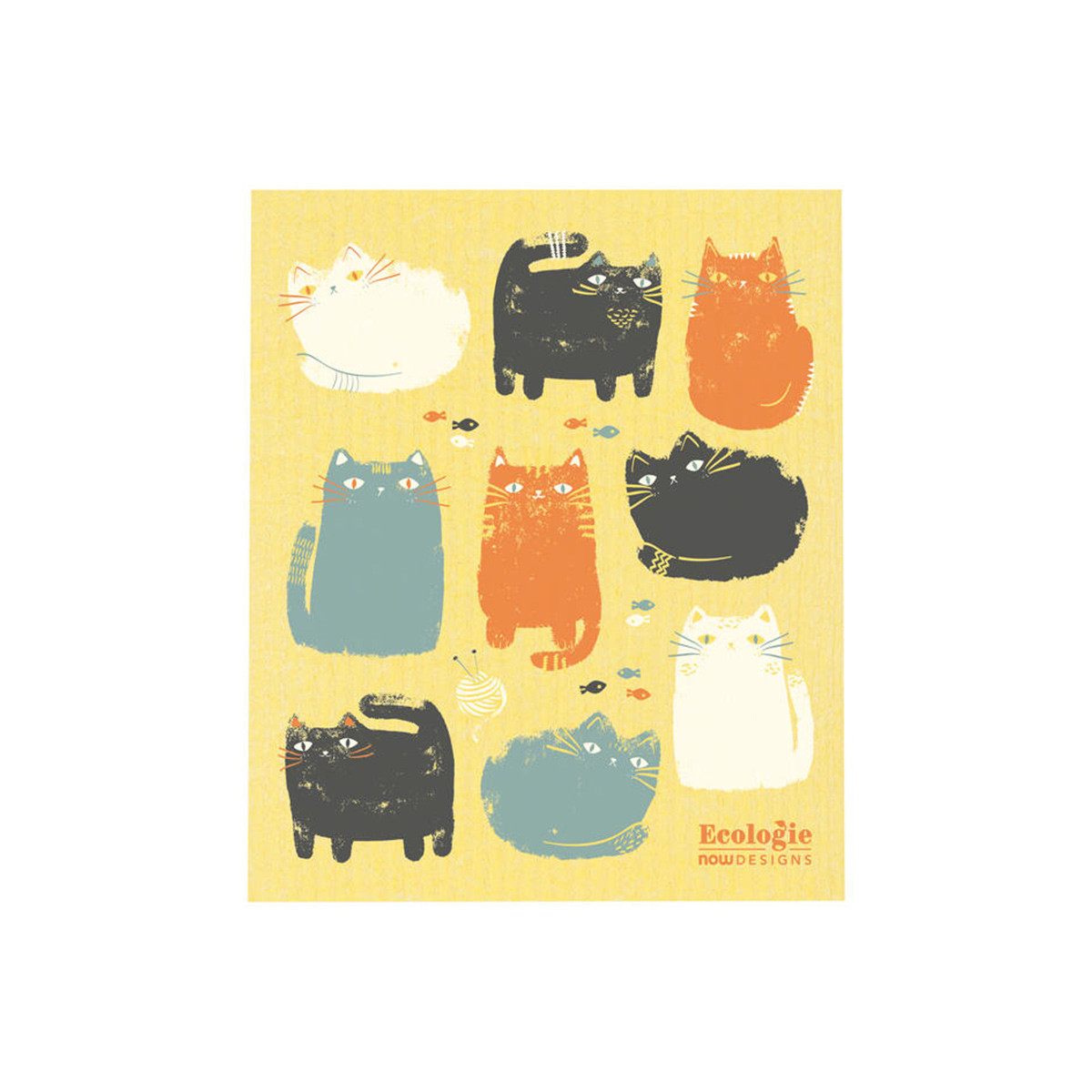 Purrfect Pals Swedish Dishcloth