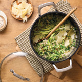 Le Creuset Essential Nonstick Ceramic 6.3 qt. Stockpot with Glass Lid