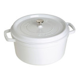 Staub Cast Iron 7 qt. Round - White
