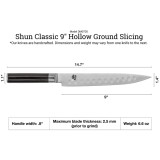 Shun Classic 9" Slicing Hollow