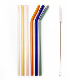 Colorful Reusable Glass Straws