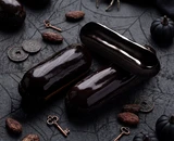 Recipe: Black Cocoa Éclairs with Ube Pastry Cream