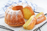 Recipe: Sweet Corn Bundt Cake with Blueberry Sauce